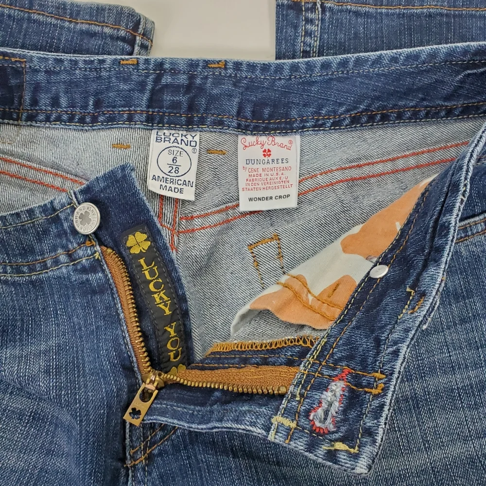 Lucky Brand wonder crop jeans size 28